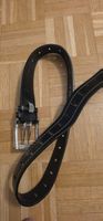 Herrengürtel Leder schwarz Made in Italy guter Zustand