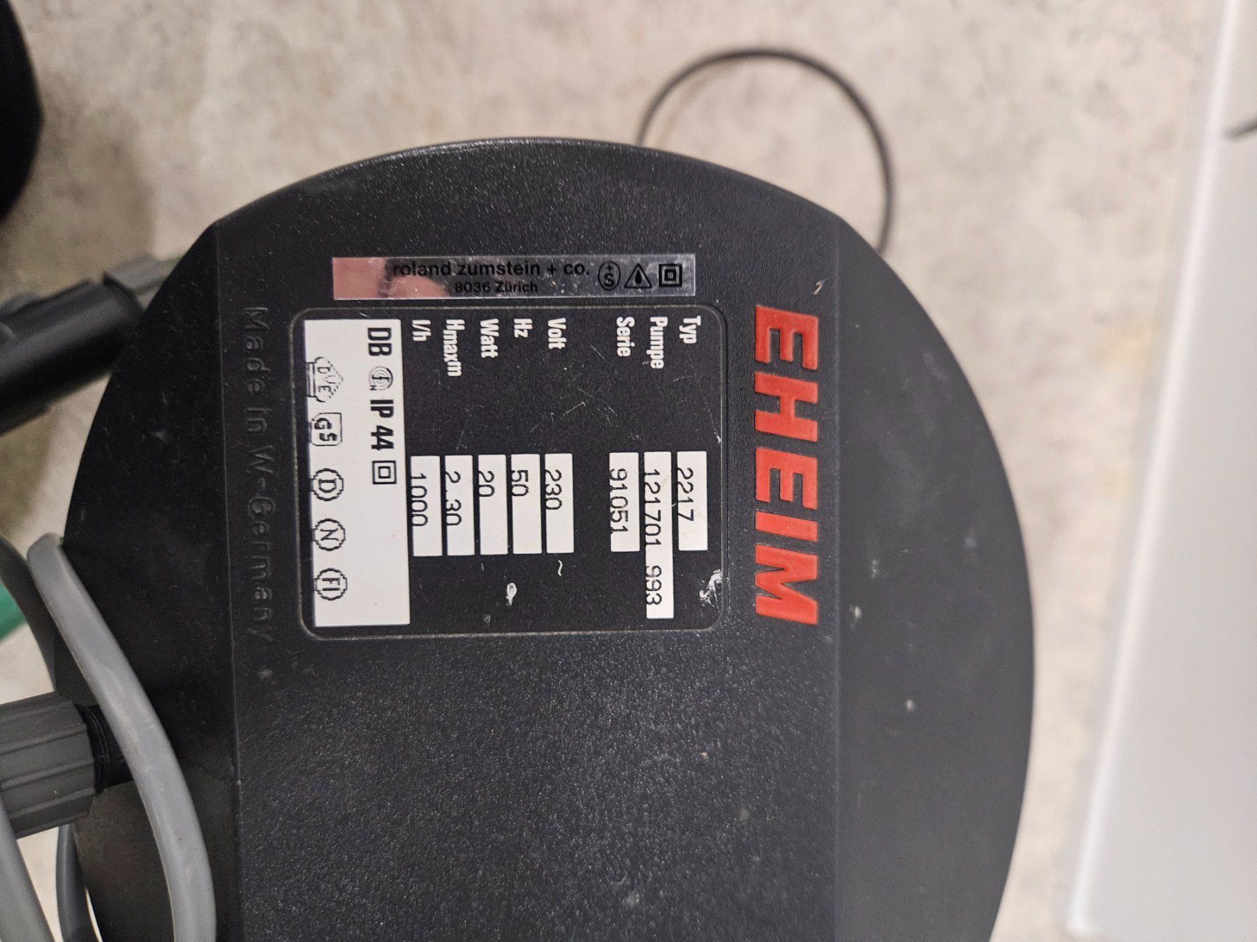 Eheim Filtri: Eheim Aussenfilter Typ2217 – Usato da Bischofszell venduto da Ricardianer4404 2