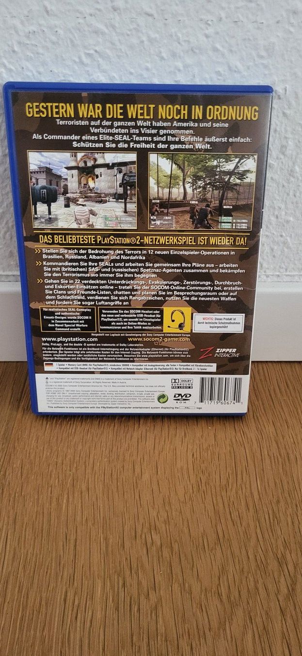 Sony Giochi: PS2 – Socom 2 – Usato da Münsingen venduto da Heroism2010 1