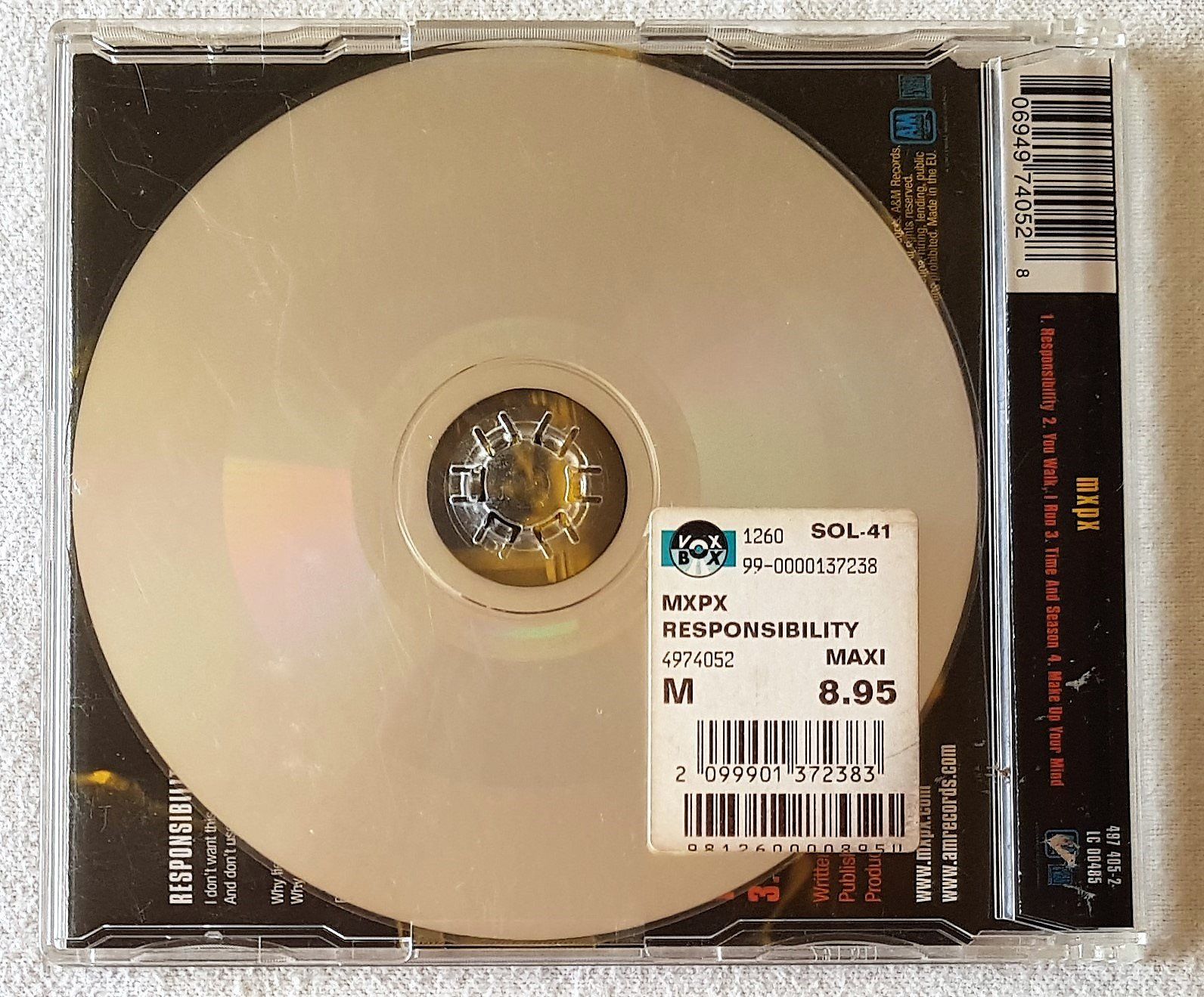 CDs: MxPx – Responsibility - CD - 2000 - A&M Records – Gebraucht aus Uster von Zardodel 4