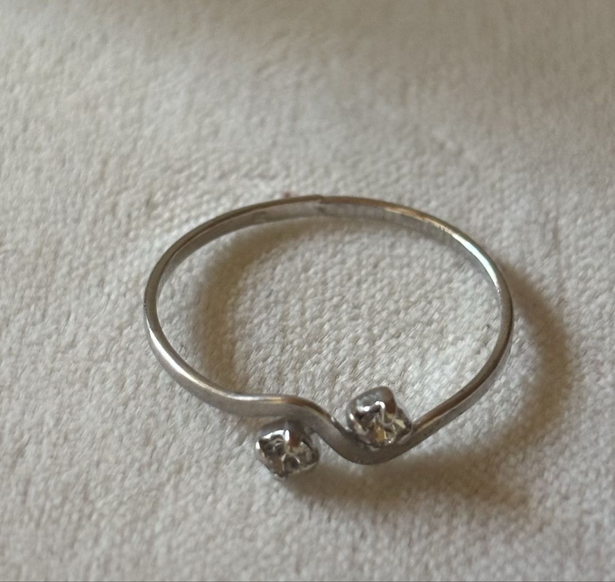 Anelli: Ring mit 2 Steinen aus Silber 800 Top Zustand – Nuovo e nell'imballaggio originale da Köniz venduto da Vamp-Wer 1
