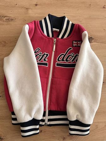 College Jacke (London) in Candy Rot Grösse 86/92