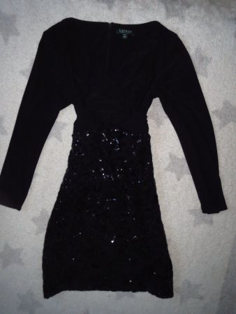 NEUES RALPH LAUREN Damen Kleid Gr 16 m. Pailetten