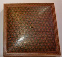 Vintage Persische Khatam-Kari Schatulle ca. 1900