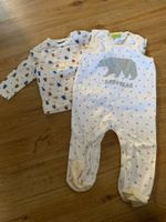 Pyjama / Strampler / Overall + Shirt Bär Print Baby 62/68