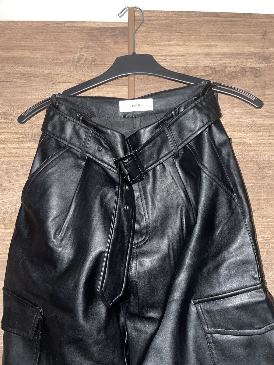 Mango Pantaloni: Mango Leder Hosen – Nuovo (secondo la descrizione) da Zürich venduto da Style_Shop 1