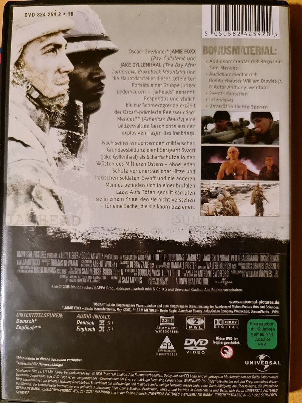 Tutti i DVDs: DVD Jarhead - Willkommen im Dreck – Usato da Dintikon venduto da Vexi 1