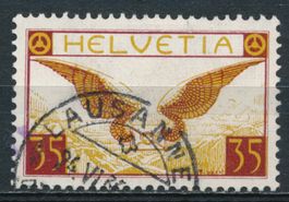 Flugpost SBK F14z geriffeltes Faserpapier