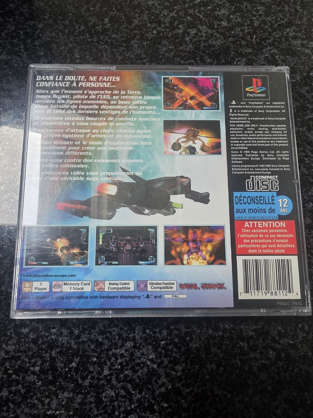 Jeux: Space Debris PS1 – D'occasion à Chavornay par Crash37 1