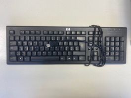 HP Tastatur, schwarz, USB - Ideal fürs Homeoffice!