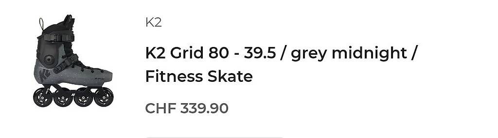 Pattini in linea & Pattini a rotelle: K2 Grid 80 Inline-Skates / Rollschuhe – Usato da biel venduto da dwe_ww28 2