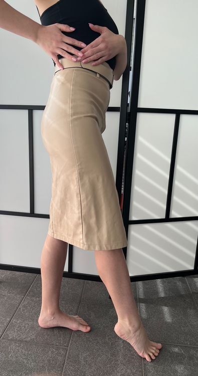 Gonne: Echt Leder Jupe Rock beige gr XS-S – Usato da Rünenberg venduto da AlinaFuss 7