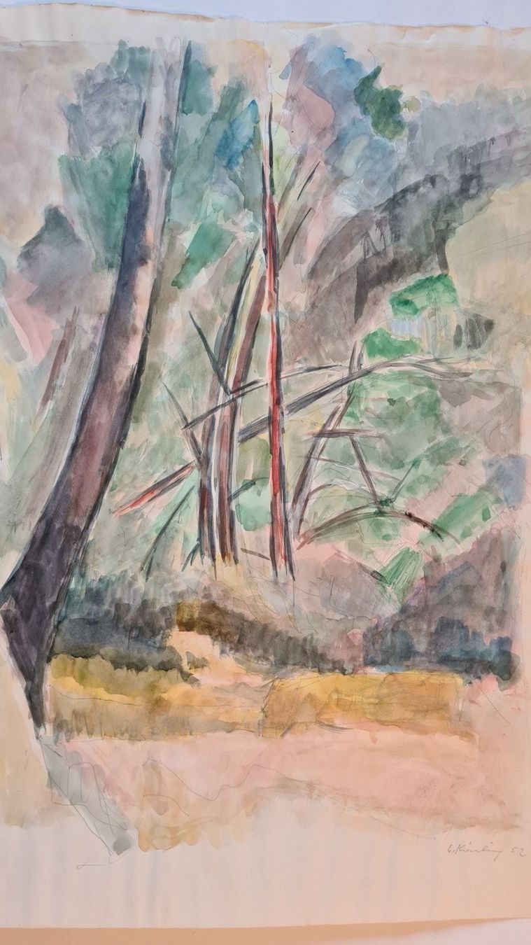 Dipinti: Eugène Kissling Aquarell sign. Dat.1952 – Usato da Emmenbrücke venduto da Kunstankaufverkauf9 2