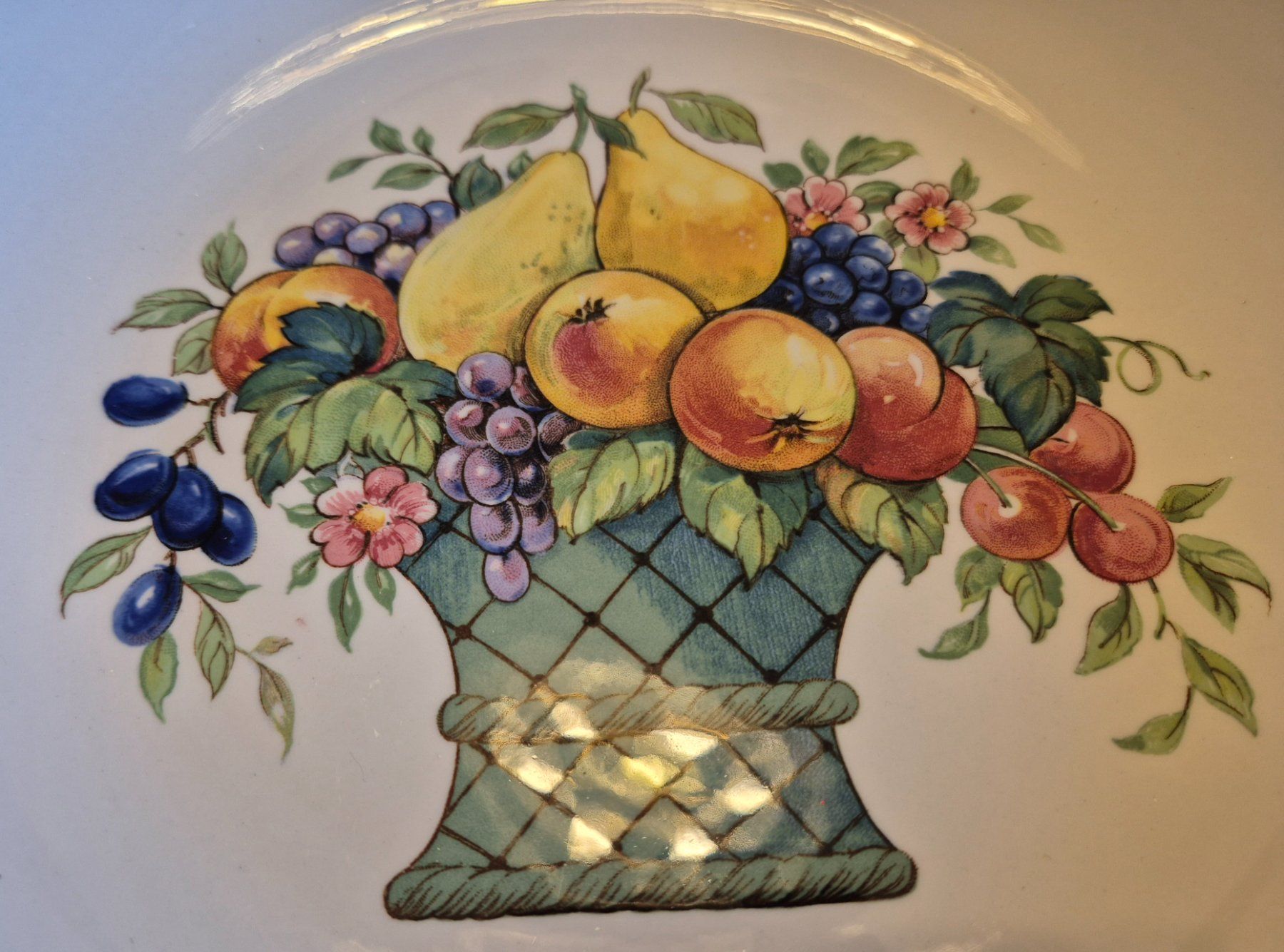 Villeroy & Boch Ciotole: Servierteller mit Früchtekorb-Motiv, Vileroy&Boch – Nuovo (secondo la descrizione) da Bern venduto da aronari 7