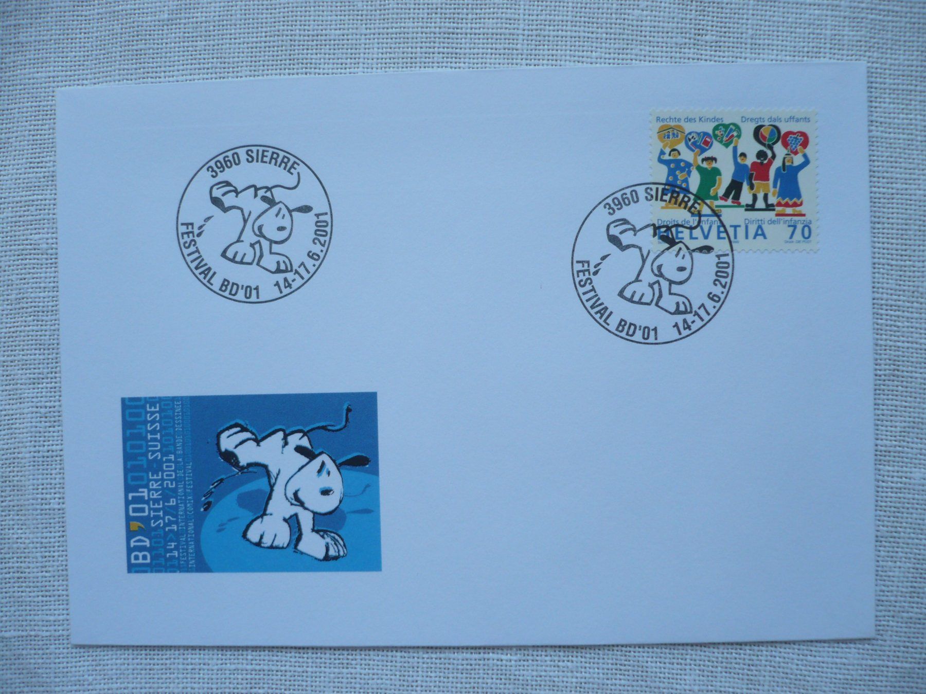 Tous les timbres: 2001 Festival BD'01, Sierre – D'occasion à Zürich par saltandpepper008