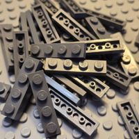 Lego 30x Platten 1x4 (3710) dunkelgrau