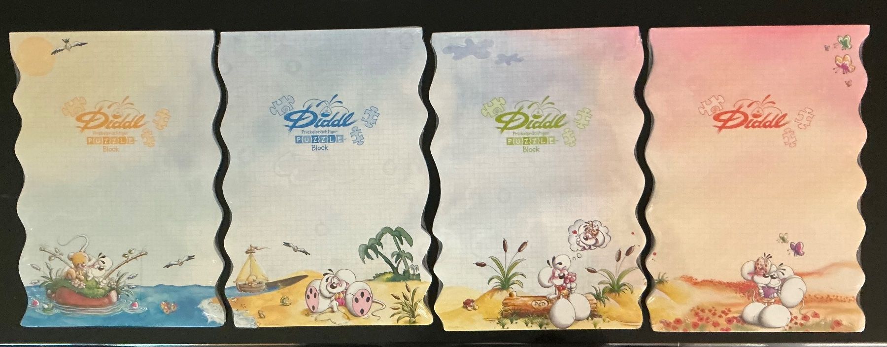 Papiere: 4 Diddl Puzzle-Blöcke  A4 OVP – Neu und originalverpackt aus St. Margrethen SG von vista23