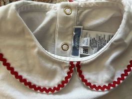 Jacadi Paris Girl's Top, Size 4A (104cm) - Cute Red Trim