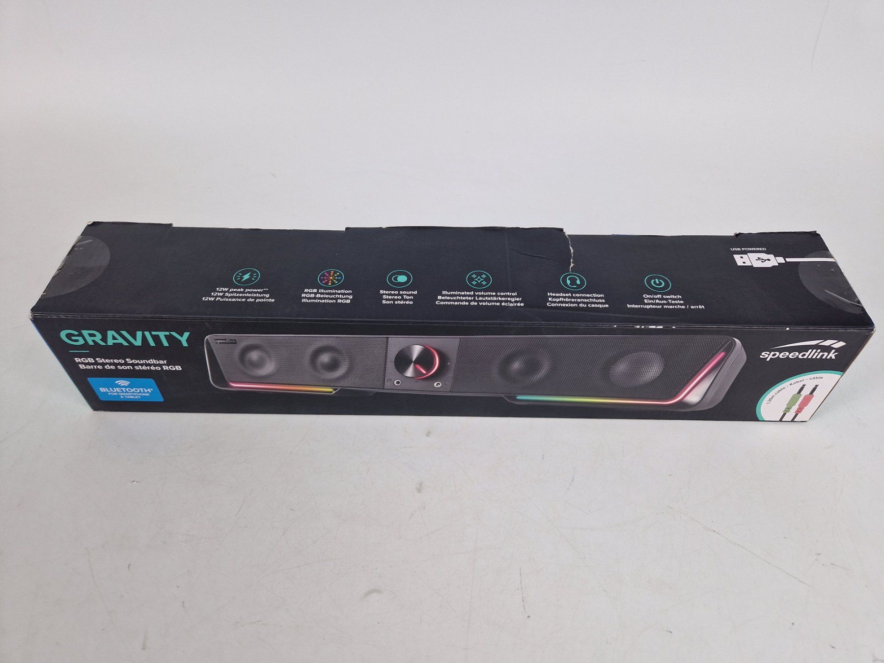 Lautsprecher: SPEEDLINK Gravity RGB Soundbar – Neu (gemäss Beschreibung) aus Muhen von Restwert_Muhen 4