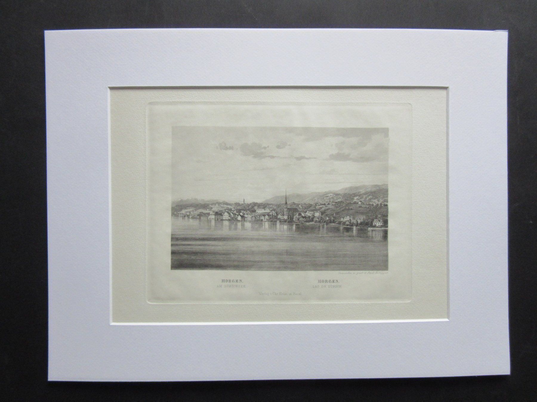 Stiche: HORGEN STICH MIT PASSEPARTOUT – Gebraucht aus Gersau von kunst-online
