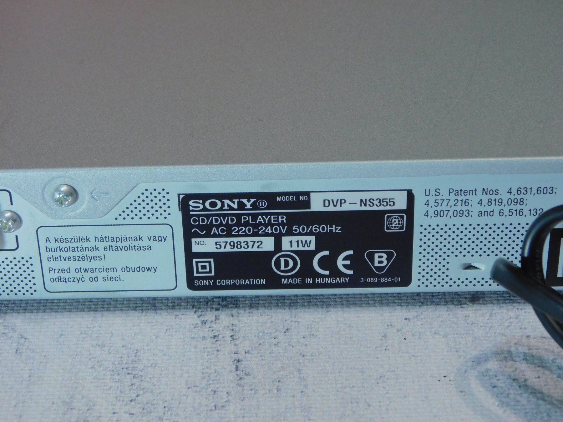 Sony Lettore multimediale & Streamer: Sony DVD Player DVP-NS 355 – Usato da Emmenbrücke venduto da Ulisse-22 6