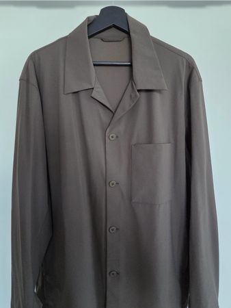 Uniqlo Long Sleeve Shirt Brown Size XL Polyamide Blend