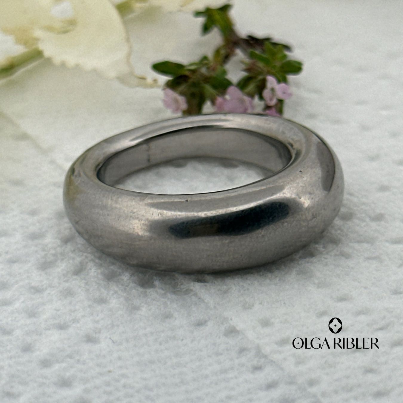 Olga Ribler Anelli: Massiver Ring Edelstahl - matt - Grösse 56 – Nuovo (secondo la descrizione) da Luzern venduto da Schmuckoutlet 6