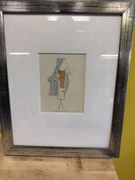 Pablo Picasso Druck gerahmt mit Passepartout 28.6.57
