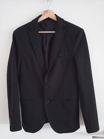 Elegantes Sakko / Blazer schwarz Slim Fit XS von Smog