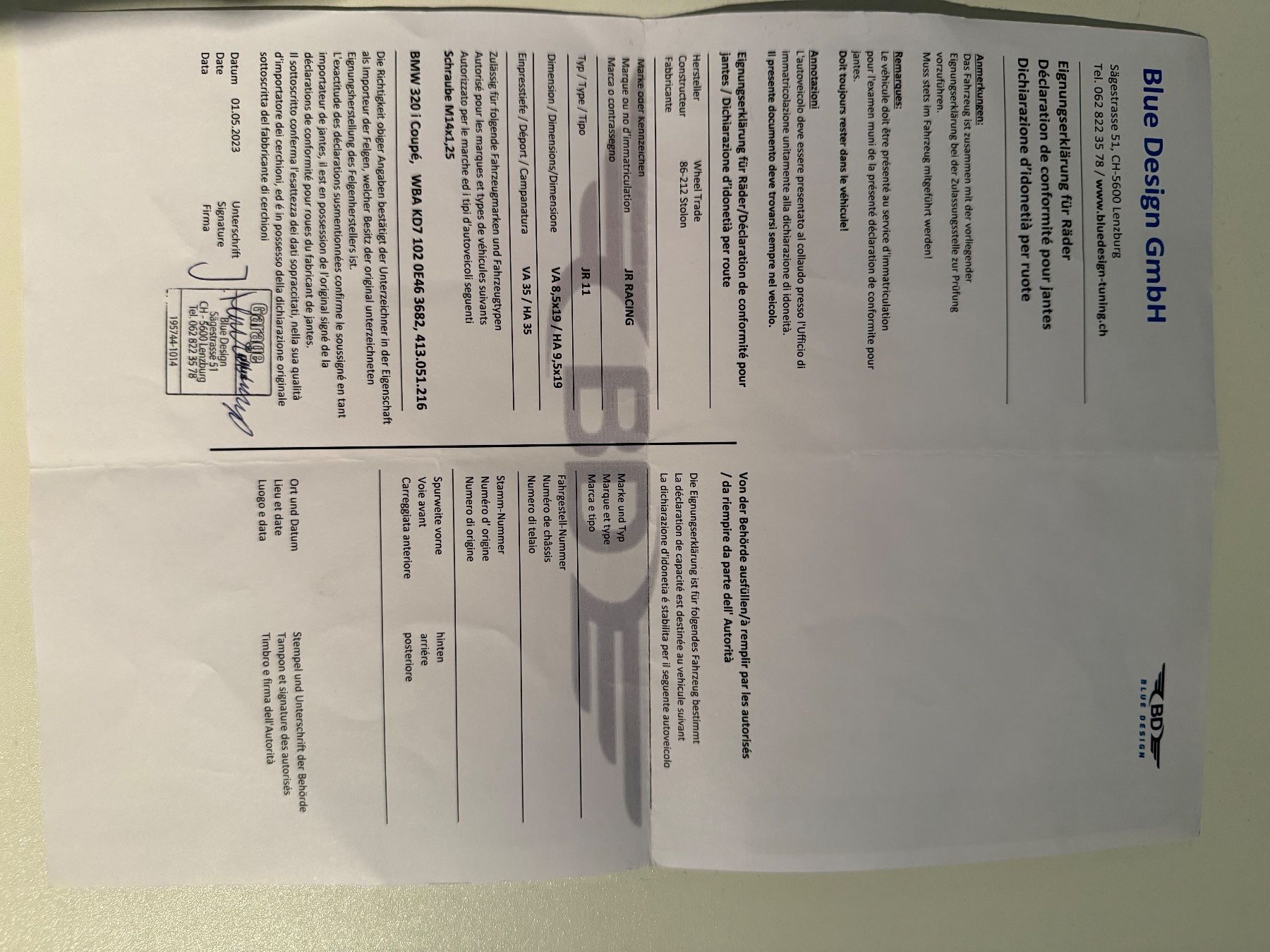 BMW Pneus & Kompletträder: Jantes 19" Japan Racing – Gebraucht aus Lonay von fre_p669 9