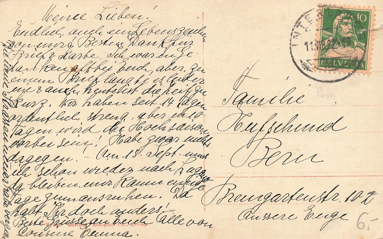 Cartoline postali: Interlaken BE Bahnhofstrasse belebt – Usato da Biasca venduto da Blenio71 1