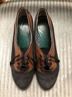 Bally Damen Halbschuh Leder/Wildleder, schwarz/braun