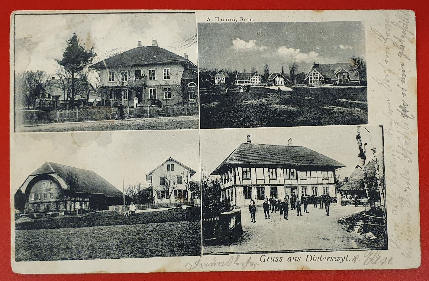 Cartoline postali: Dieterswil 1907 - 4 Ansichten – Usato da Kreuzlingen venduto da Rschweiz1