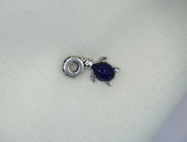 Charm zu Pandora "blaue Schildkröte" Silber 925
