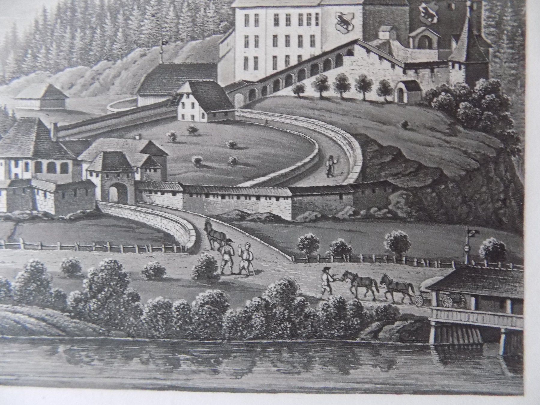 Incisioni: Laupen Schloss Kanton Bern – Usato da Risch venduto da Antikfee 6