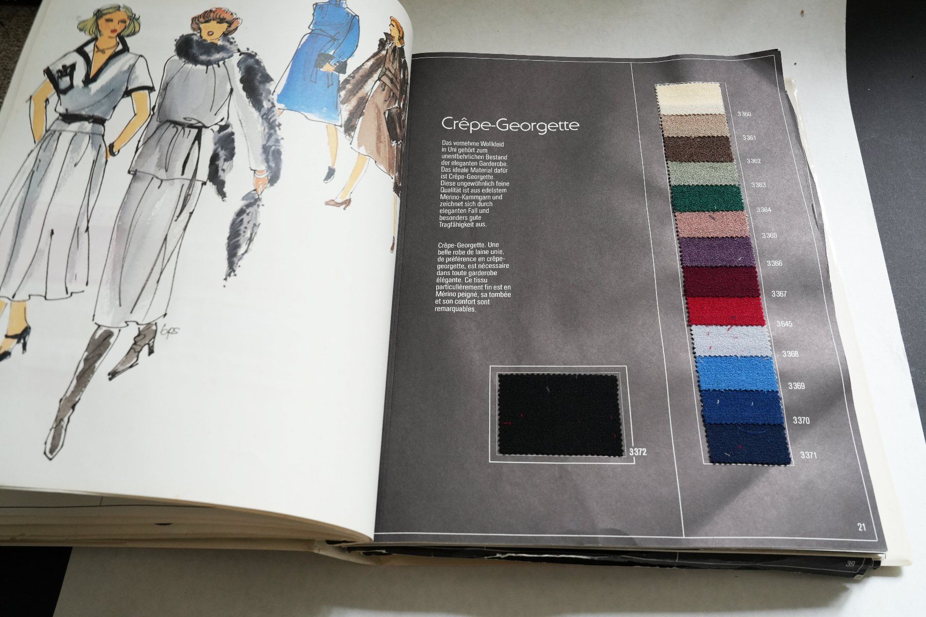 Libri: Vintage Modebuch mit Stoffen – Usato da Zürich venduto da Myomesin 2