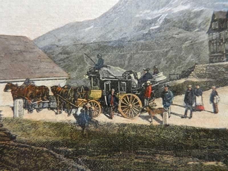 Stiche: Bergpost auf der Furka – Gebraucht aus Risch von Rischli15 7
