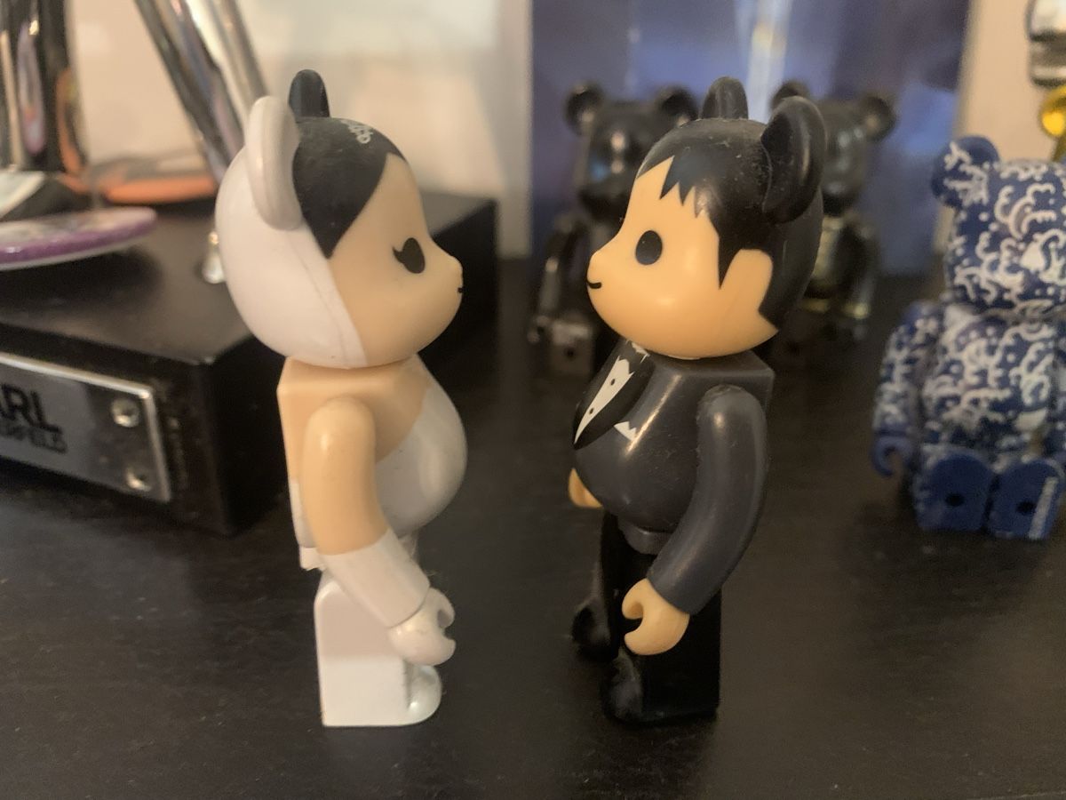 Medicom Toy Statuette: BEARBRICK Groom and Bride 100% – Usato da Genthod venduto da Lou_Jin 2