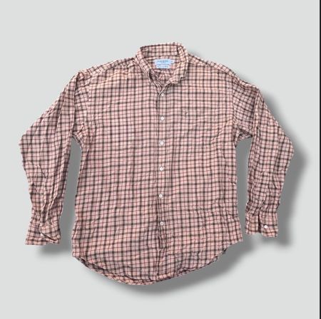 Yves Saint Laurent vintage checkered shirt hemd chemise L