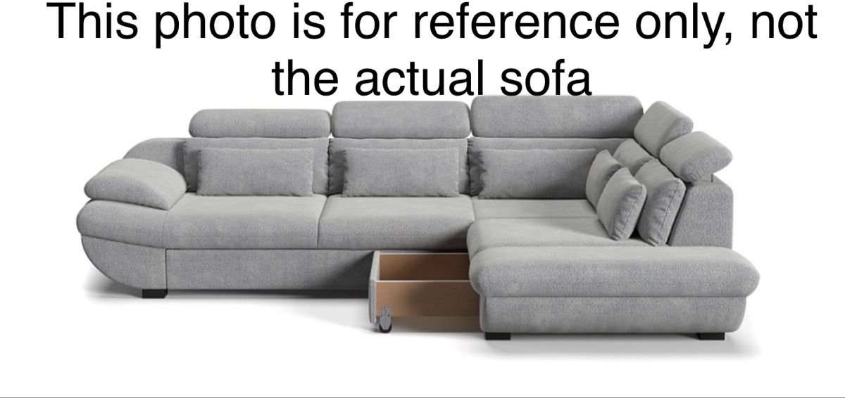 Sofas: Stylish Corner Sofa -  grey fabric  – D'occasion à Unterägeri par LuxBagsCH 7