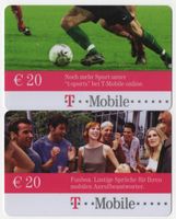 2 T-Mobile Motiv Telefonkarten aus Österreich