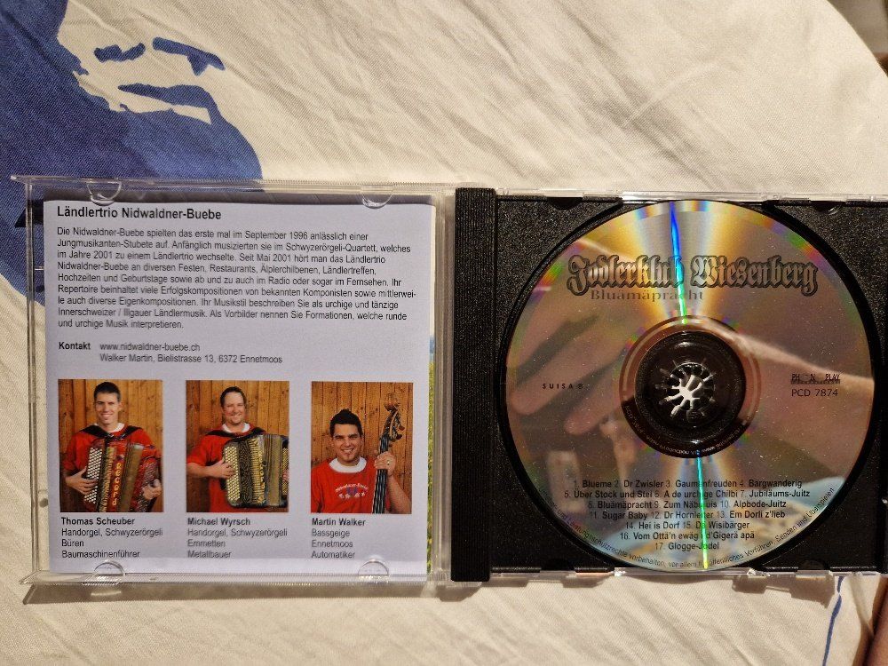 CD: Jodlerklub Wiesenberg: Bluämäpracht – Usato da Brittnau venduto da Zibu 2