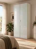 IKEA PAX Kleiderschrank mit Milchglasfront