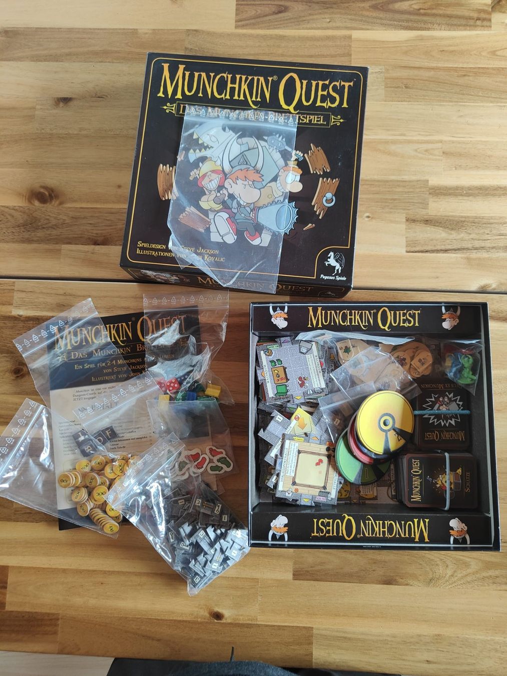Pegasus Spiele Spiele: Munchkin Quest Brettspiel von Pegasus – Gebraucht aus Münsingen von Phyxius1982 1
