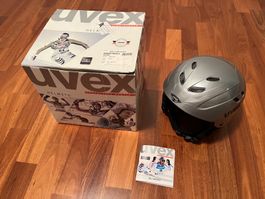 Neuwertiger uvex Kinder Ski-Helm Grösse: 51 - 55 cm. silver