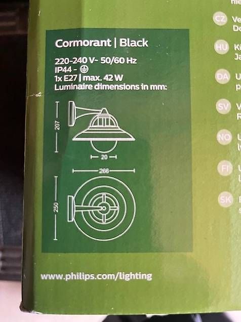 Philips Lampen: Lampe extérieure Philips Cormorant black – Neu und originalverpackt aus Saules von Pathan 2