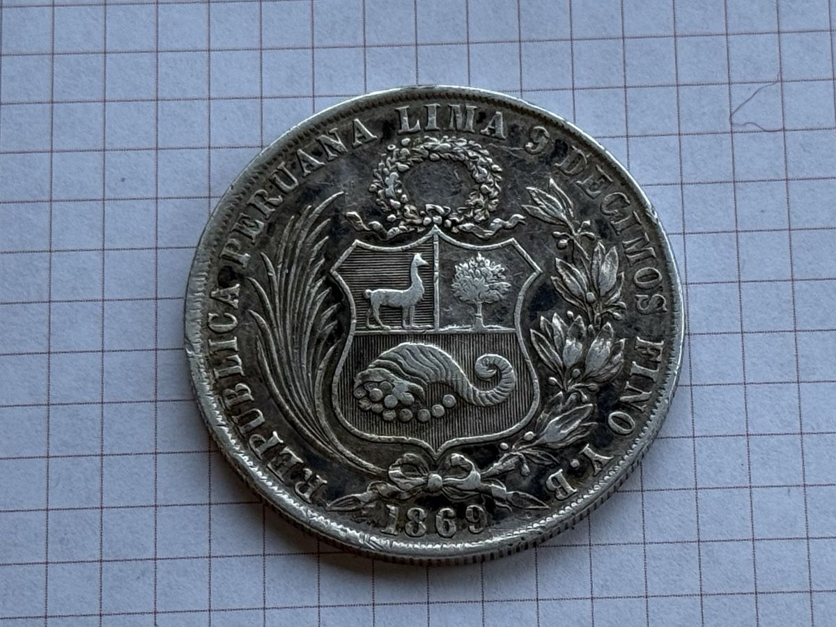 Toutes les monnaies: Peru 1 Sol 1869  – D'occasion à Zürich par daki81 1