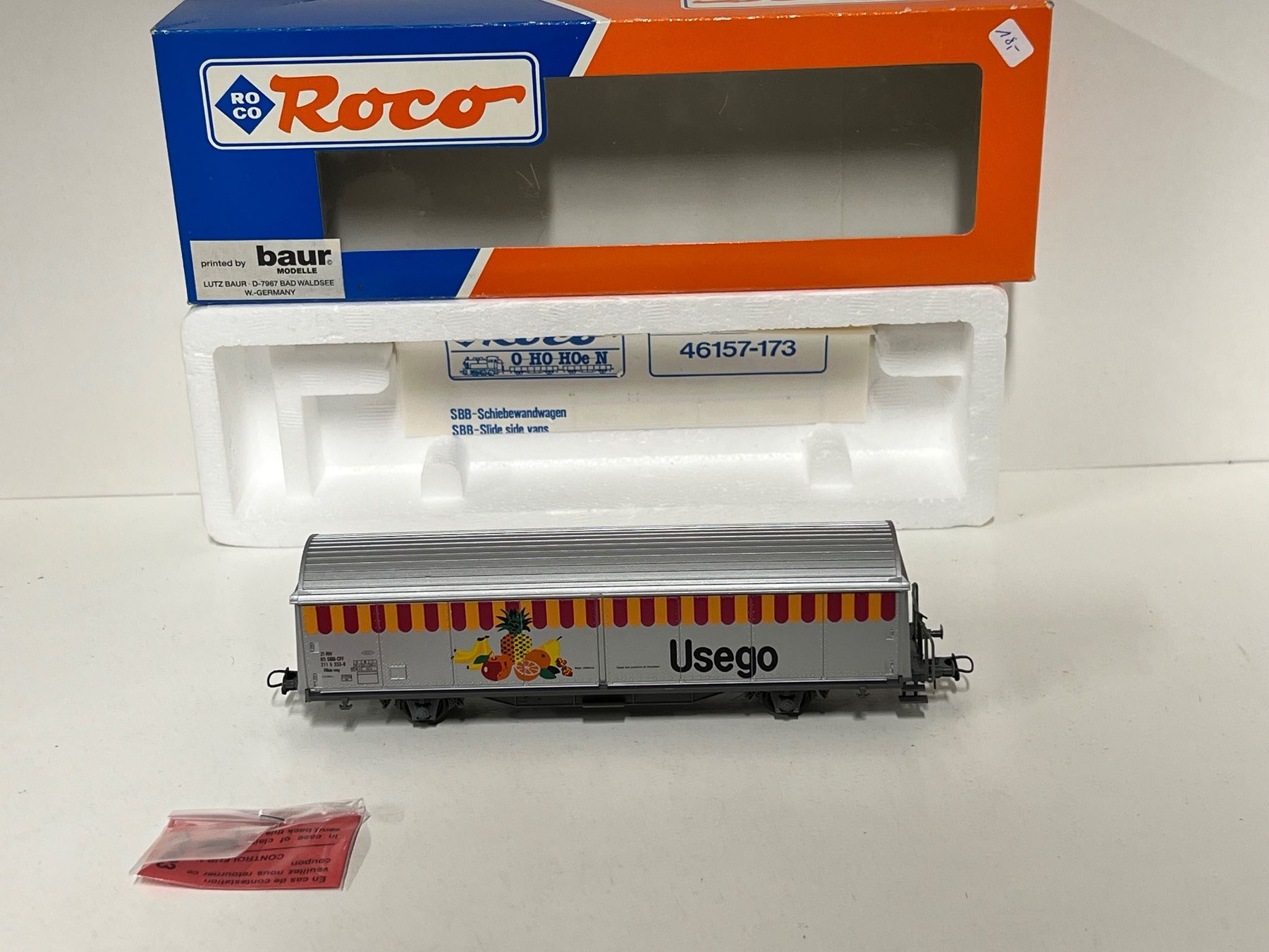 Roco Modellini di ferrovie: Roco Baur Modelle  SBB-Schiebewagen " Usego "  H0 DC – Usato da Geroldswil venduto da TopTrain54