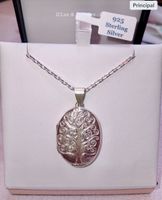Tree of Life Hinged Cameo Locket for Photo in 925 Sterling