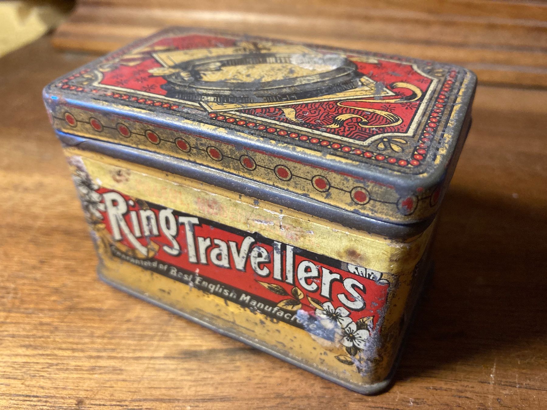 Barattoli: Blechdose Boite ancienne Ring Travellers antik – Usato da St-Cierges venduto da LeRegain